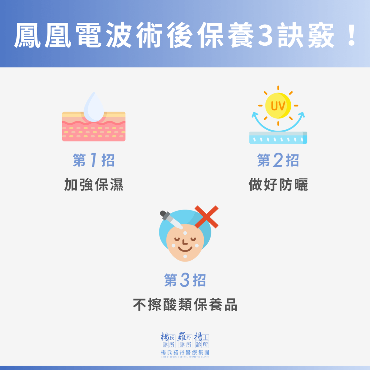 鳳凰電波術後保養3訣竅! 加強保濕 做好防曬 不擦酸類保養品