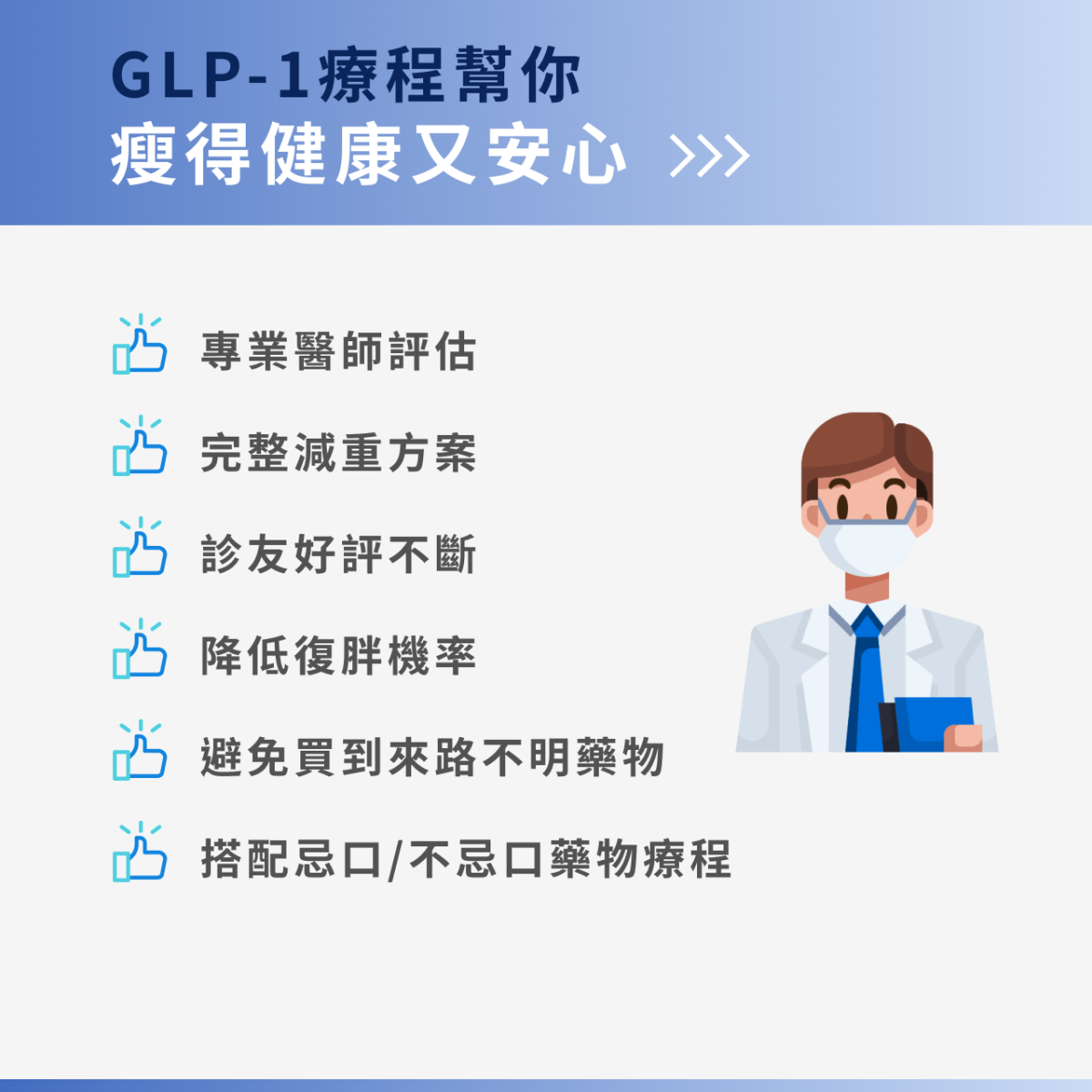 GLP-1療程幫你瘦得健康又安心