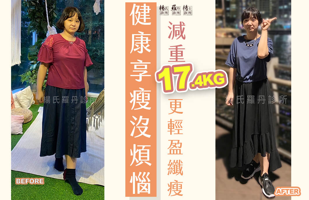 【減肥減重】健康享瘦沒煩惱，減重17.4公斤更輕盈纖瘦