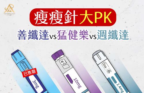 【減肥減重】瘦瘦針大PK，善纖達、猛健樂、週纖達全方位比較